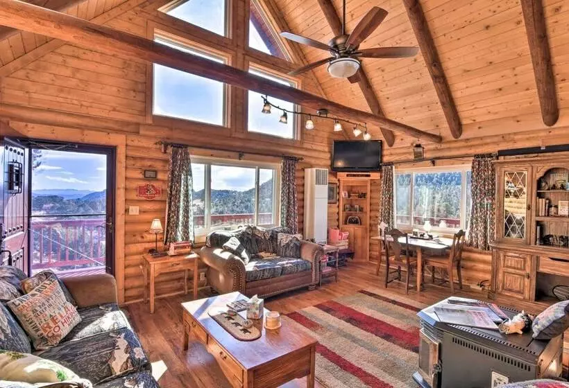 Remote Escape W/ Deck & Sweeping Mountain Views!