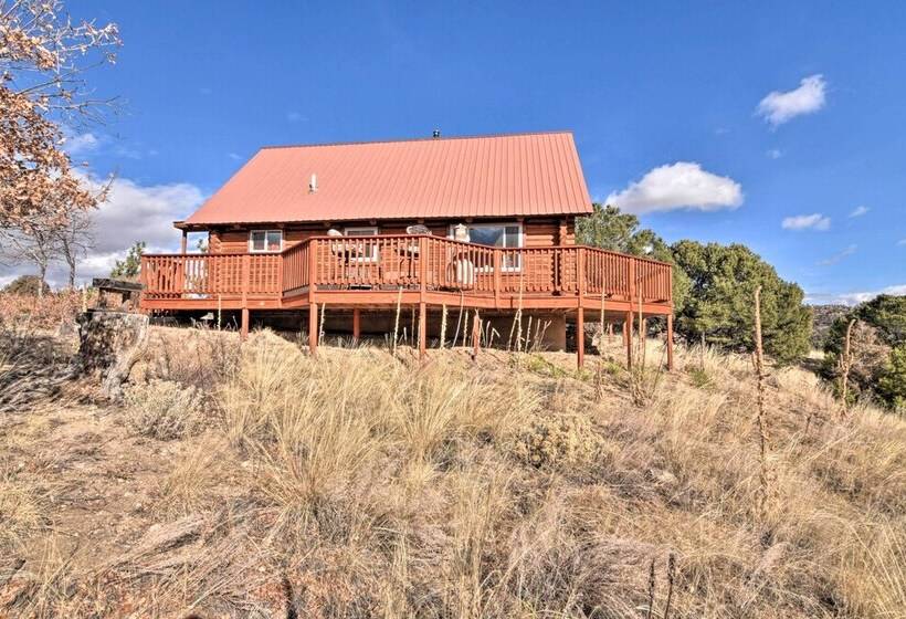 Remote Escape W/ Deck & Sweeping Mountain Views!