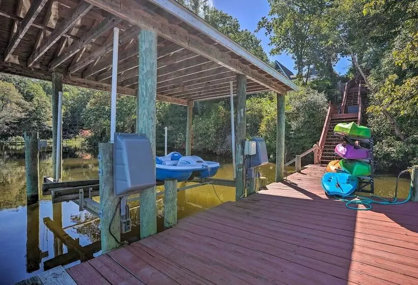 Riverfront Retreat On 4 Acres W/ Private Dock