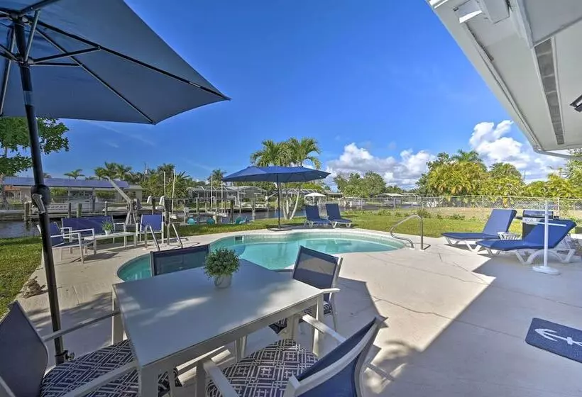 Pool, Dock, Game Room: Cape Coral Canal Home