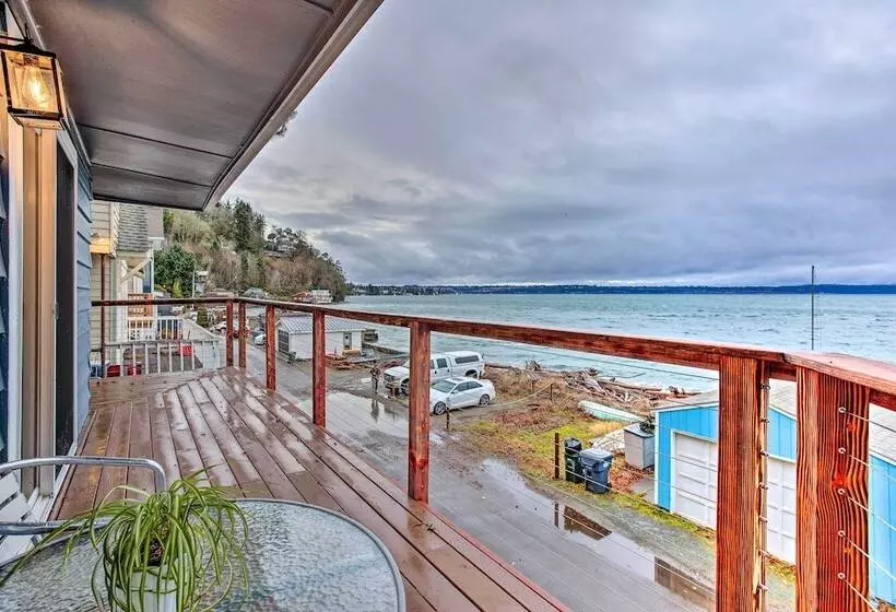 Tacoma  Dash Point Beach Cabin  W/ Balcony!