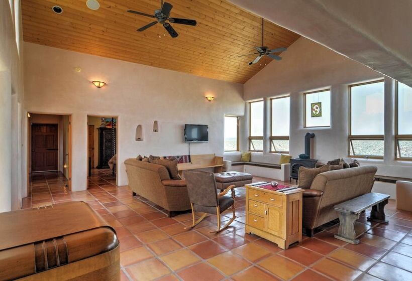 Traditional Taos Home: 26 Acres W/ Mountain Views