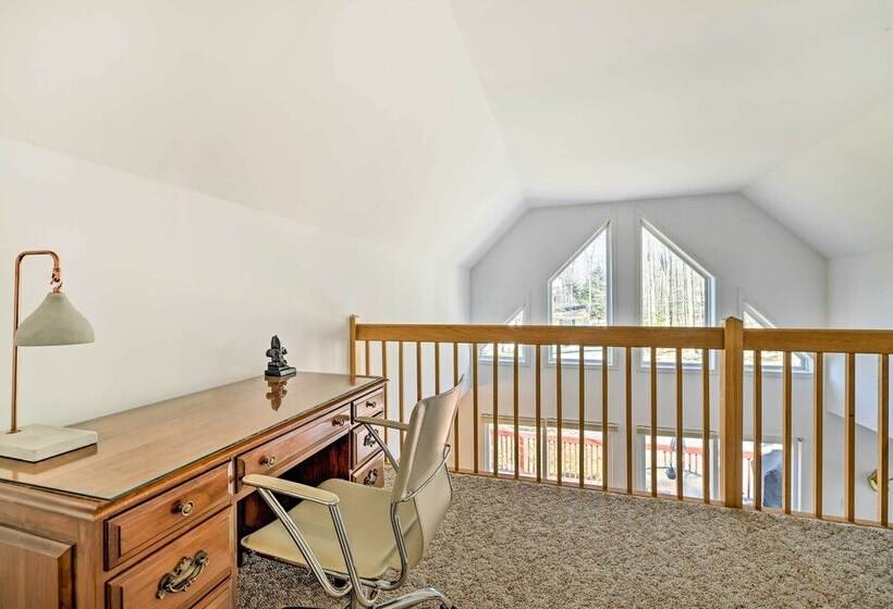 Tree Lined Pocono Lake Home W/ Hot Tub + Decks!