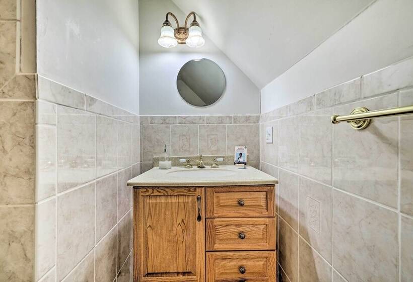 Tree Lined Pocono Lake Home W/ Hot Tub + Decks!