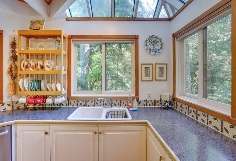 Enchanting Escape W/ Hot Tub, Decks & Views!