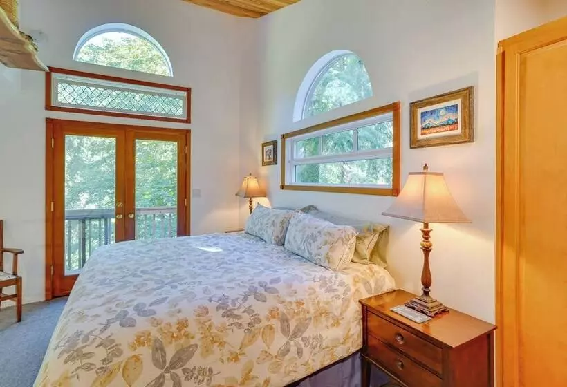 Enchanting Escape W/ Hot Tub, Decks & Views!