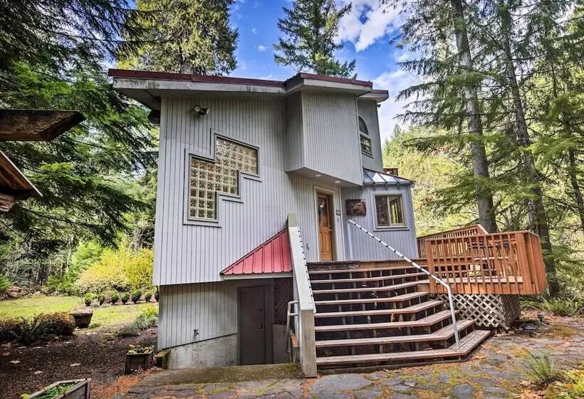 Enchanting Escape W/ Hot Tub, Decks & Views!