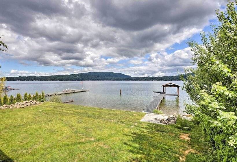 Lake Whatcom House W/ Boat Dock + Mountain View!