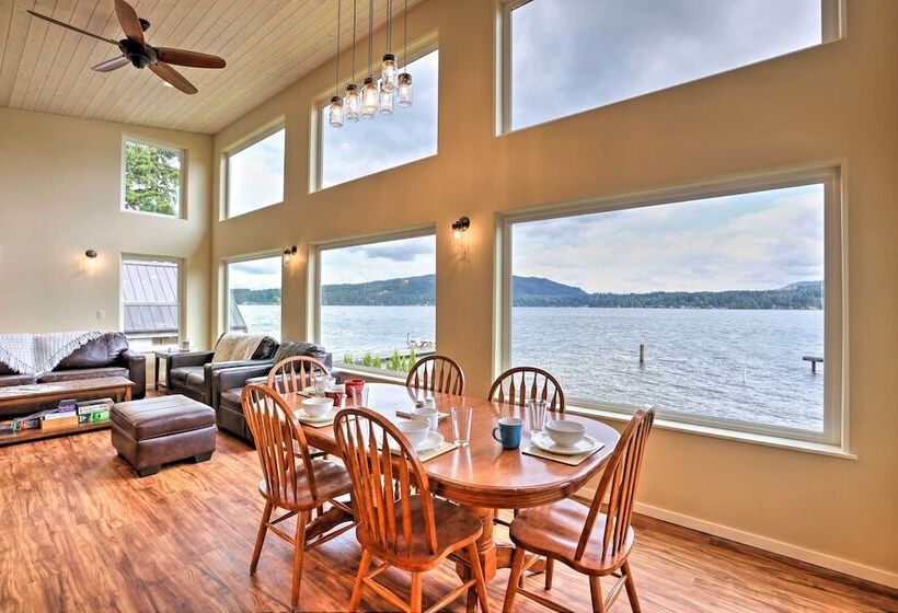 Lake Whatcom House W/ Boat Dock + Mountain View!