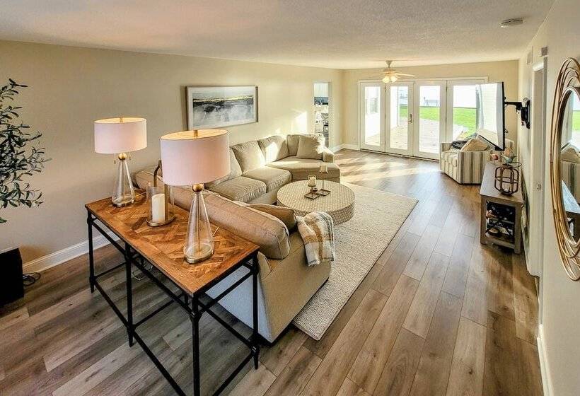 Benton Harbor Lake House W/ Dock & Fire Pit!
