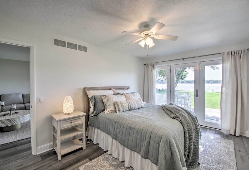 Benton Harbor Lake House W/ Dock & Fire Pit!