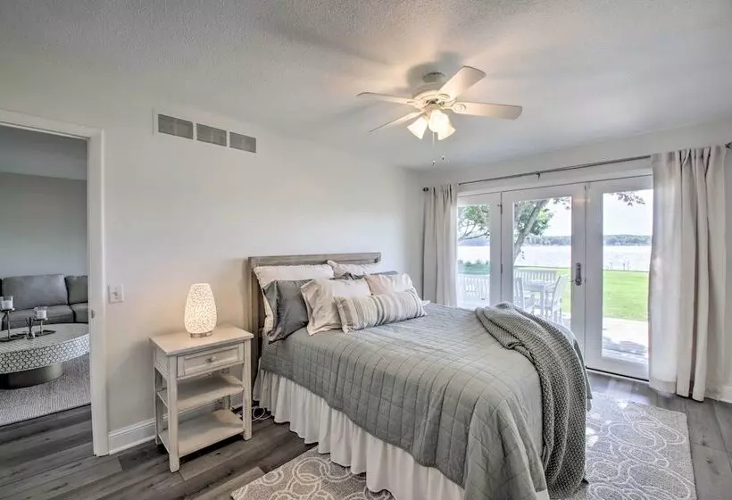 Benton Harbor Lake House W/ Dock & Fire Pit!