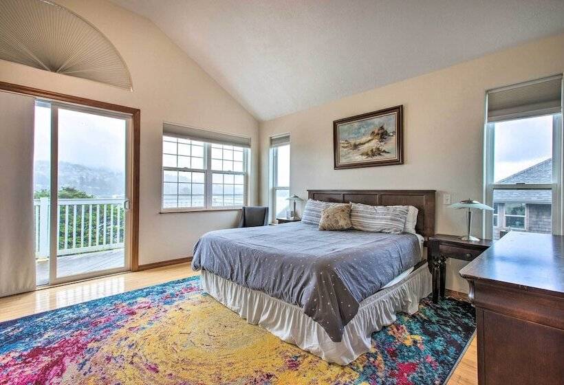 Walk To Beach: Pacific City Home W/ Bay Views!