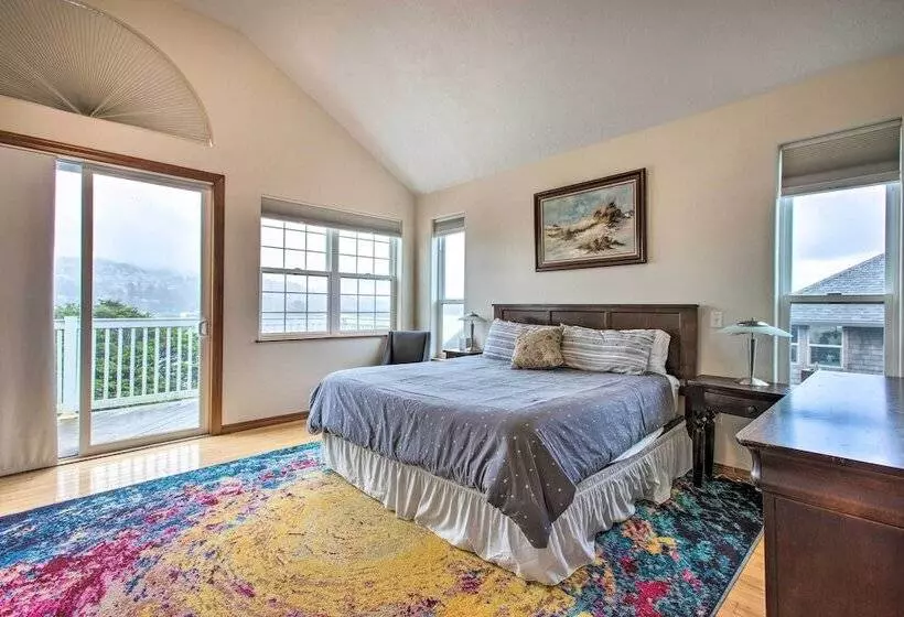 Walk To Beach: Pacific City Home W/ Bay Views!