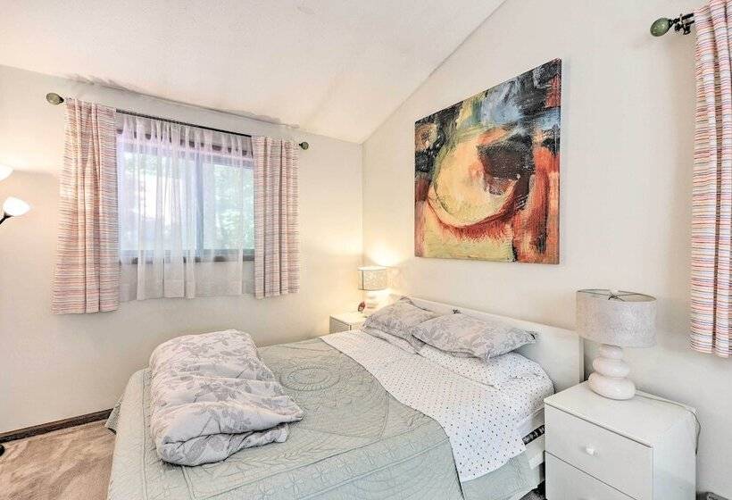 Colorful Pocono Lake Cabin W/ Deck & Fire Pit