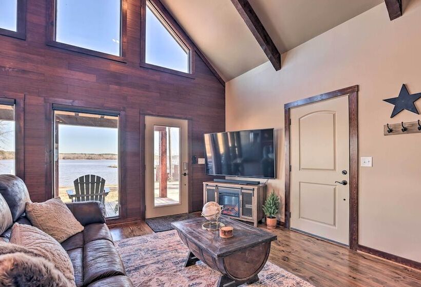 Shoreline Home W/ Boat Dock & Fire Pit In Shelby!