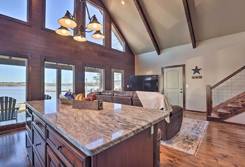 Shoreline Home W/ Boat Dock & Fire Pit In Shelby!