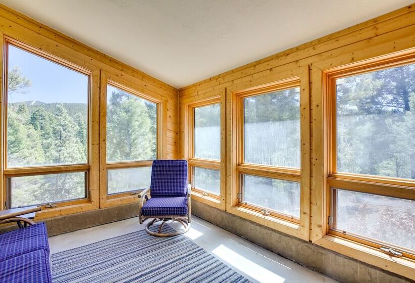 Roomy Angel Fire Home W/ Hot Tub, Sunroom & Views!