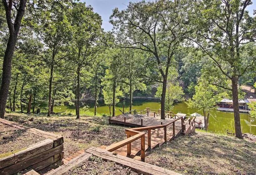 Private Fishing Dock: Grand Lake Home