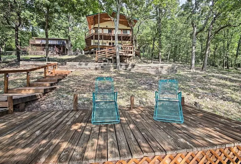 Private Fishing Dock: Grand Lake Home