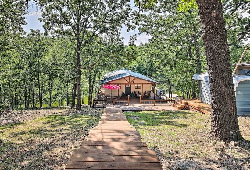 Private Fishing Dock: Grand Lake Home