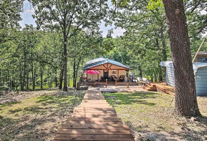 Private Fishing Dock: Grand Lake Home