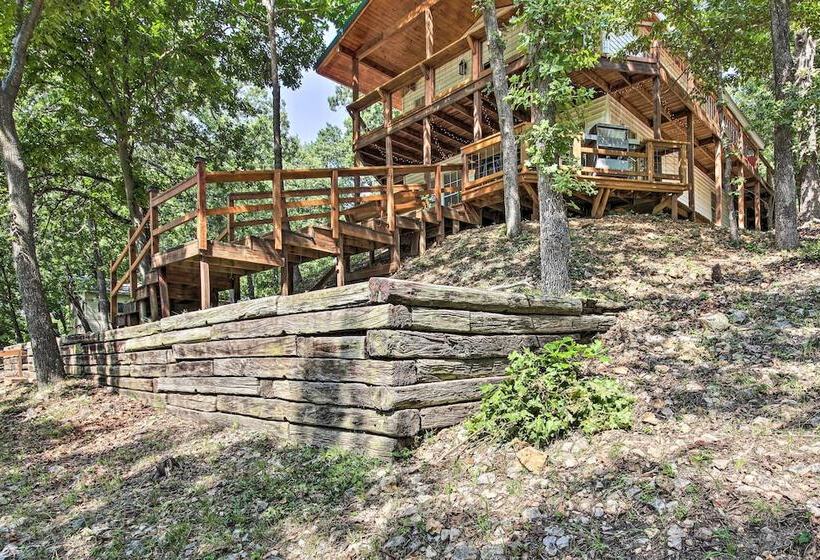 Private Fishing Dock: Grand Lake Home