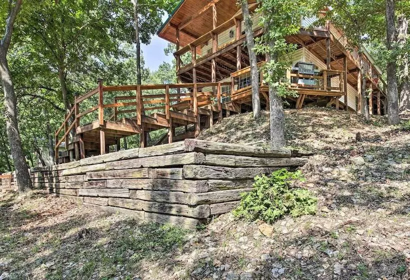 Private Fishing Dock: Grand Lake Home