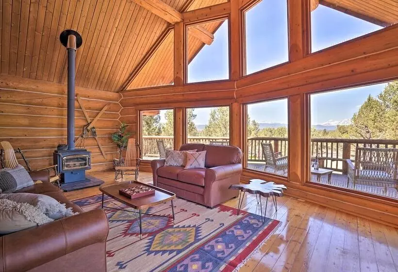 Bend Log Cabin W/ Cascade Mountain Views!