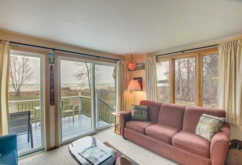 Serene Lakefront Baileys Harbor Home W/ Deck!