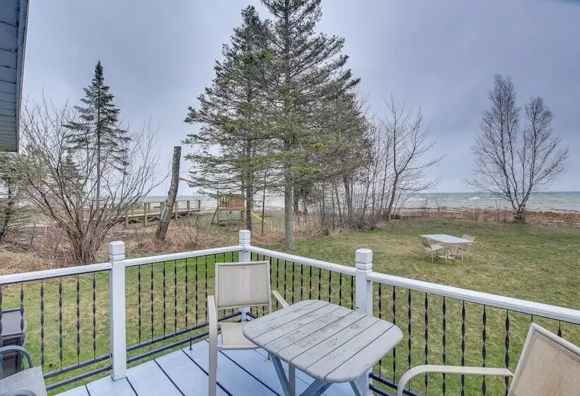 Serene Lakefront Baileys Harbor Home W/ Deck!