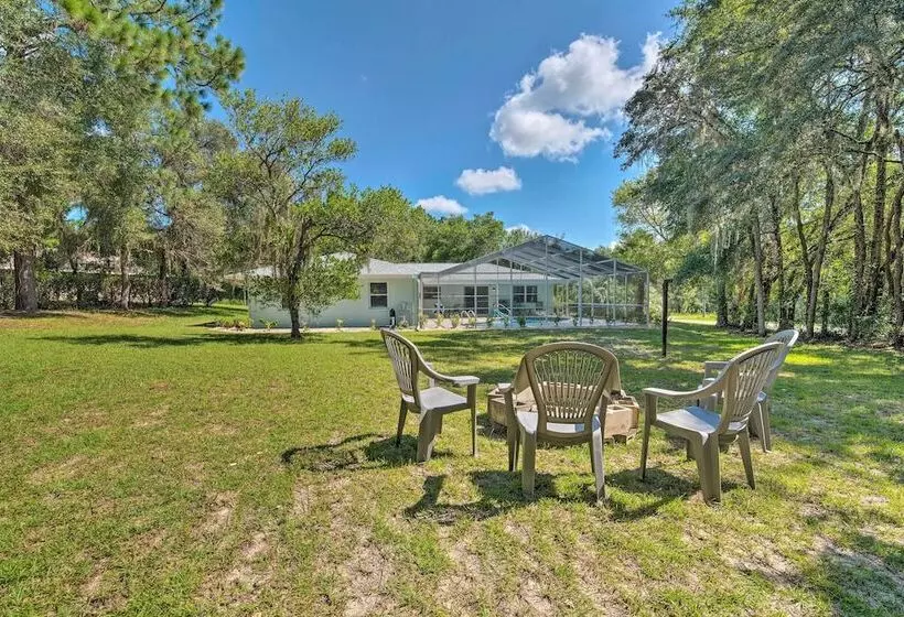 Welcoming Citrus Springs Home W/ Heated Pool