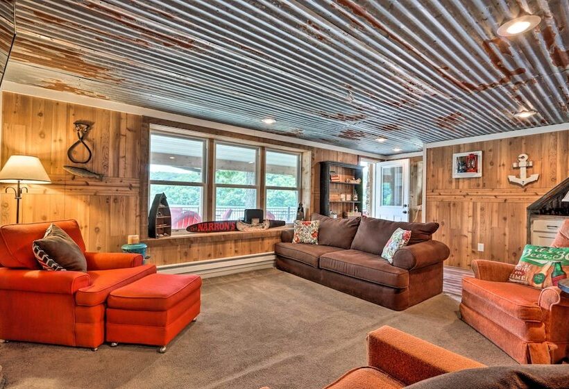 Lakefront Rocky Mount Main House W/ 3 Cabins!