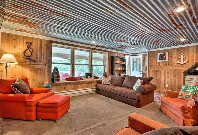 Lakefront Rocky Mount Main House W/ 3 Cabins!