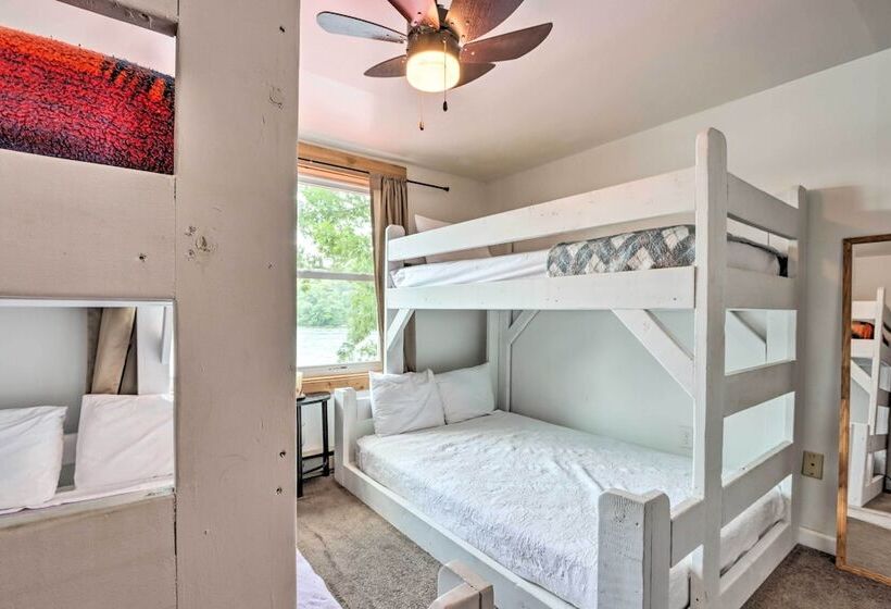 Lakefront Rocky Mount Main House W/ 3 Cabins!