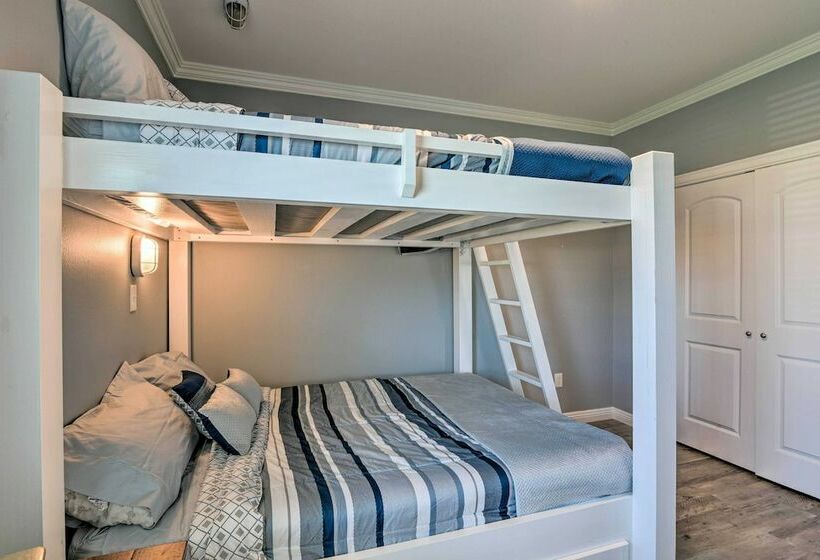 Ocean View + Wraparound Deck: Crystal Beach Home!