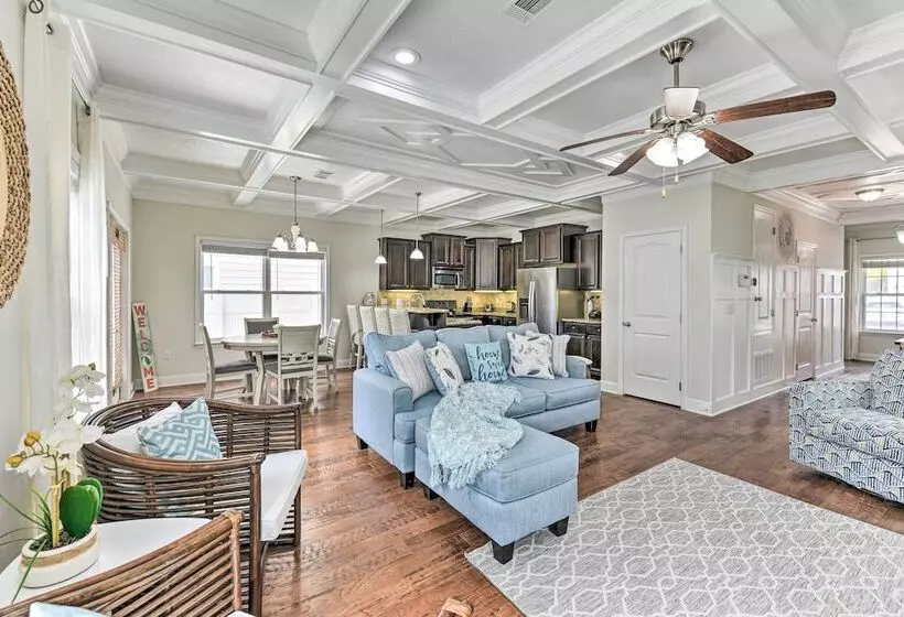 Half Mi To Inlet Beach: Home W/ Grill & Fire Pit