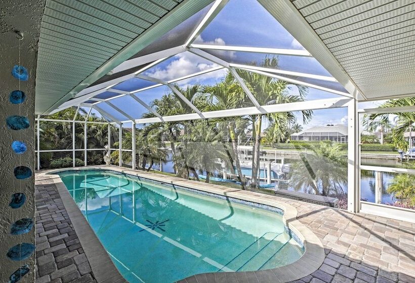 Canal Waterfront Home With Private Pool & Dock!