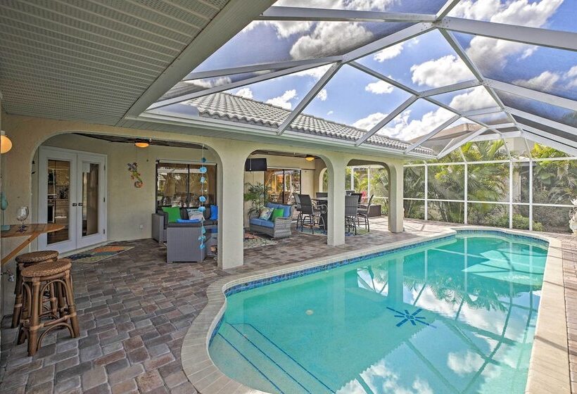 Canal Waterfront Home With Private Pool & Dock!