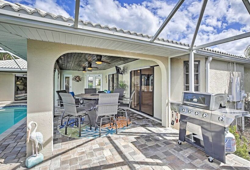 Canal Waterfront Home With Private Pool & Dock!