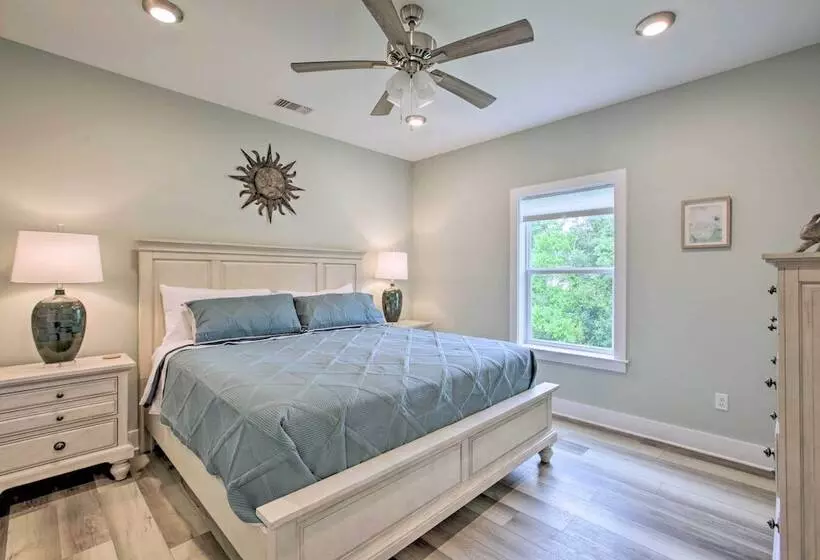 Modern Waveland Home W/ Deck, Walk To Beach!