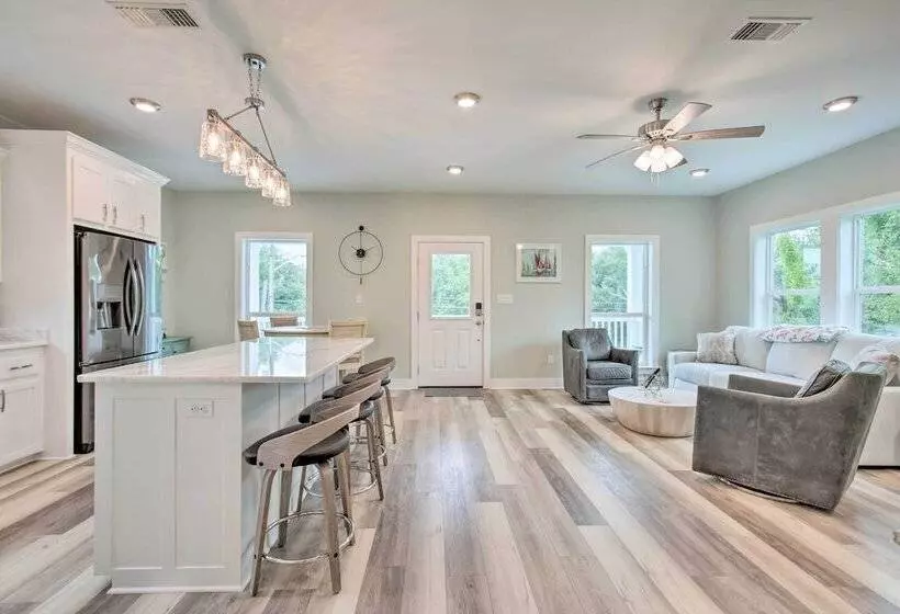 Modern Waveland Home W/ Deck, Walk To Beach!
