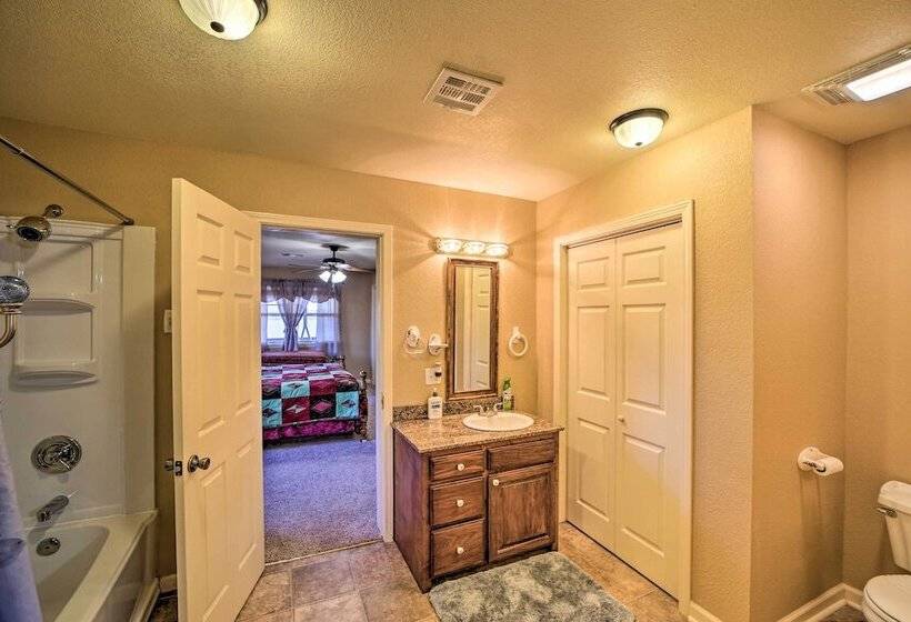 Waterfront Lake Eufaula Home: Multi Level Balcony