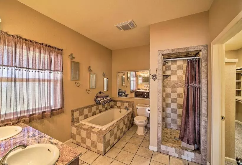 Waterfront Lake Eufaula Home: Multi Level Balcony