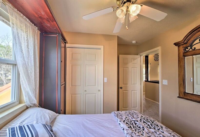 Waterfront Lake Eufaula Home: Multi Level Balcony