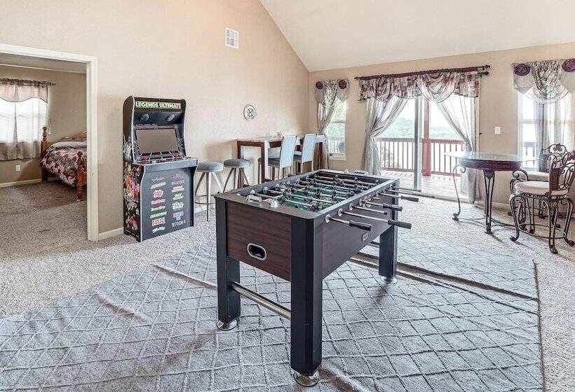 Waterfront Lake Eufaula Home: Multi Level Balcony