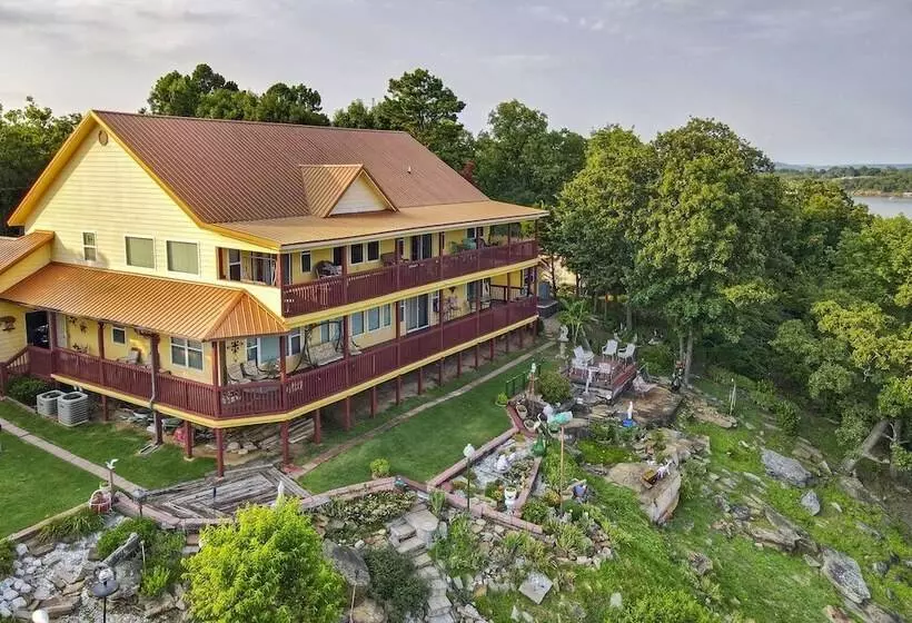 Waterfront Lake Eufaula Home: Multi Level Balcony