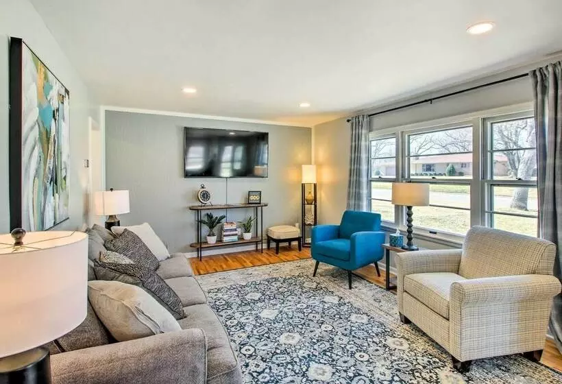 Emporia Family Home Near Downtown: Game Room!