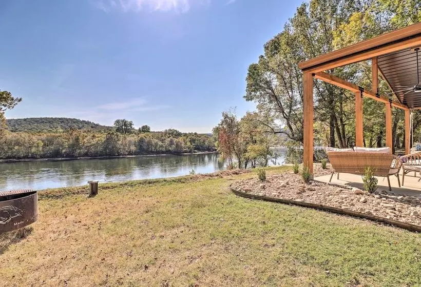 Modern Norfork House W/ Patio On White River!