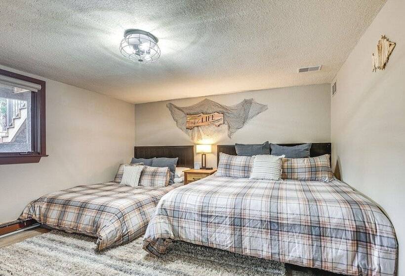 Waterfront Eagle River Lake Home W/ Boat Dock